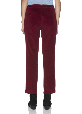 Бордовые кэжуал демисезонные прямые брюки United Colors of Benetton