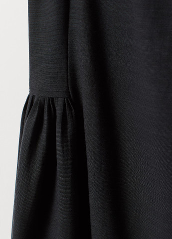 Черное кэжуал платье для беременных а-силуэт H&M меланжевое