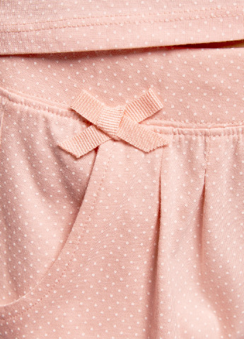 Персиковая всесезон пижама (майка, шорты) Oodji