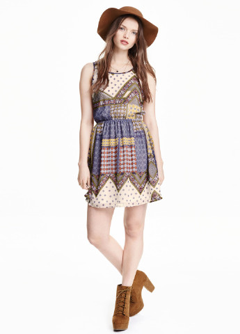 Женское летнее Платье платье-майка H&M с орнаментом