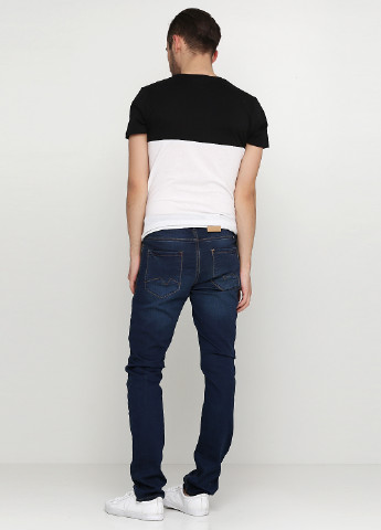 Темно-синие демисезонные со средней талией джинсы Blend