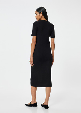 Черное кэжуал платье KOTON однотонное