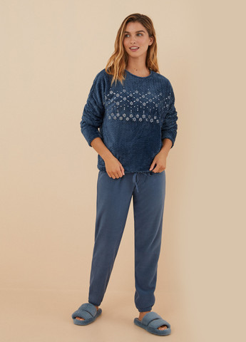 Сіро-синя всесезон піжама (світшот, штани) свитшот + брюки Women'secret