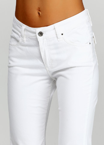 Белые кэжуал демисезонные клеш брюки Lauren Vidal