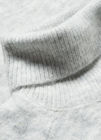 Светло-серое кэжуал платье платье-свитер C&A меланжевое