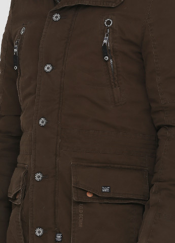 Темно-коричнева демісезонна куртка M.O.D.