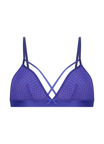 Синій тріенджел бюстгальтер Hunkemoller без кісточок поліамід