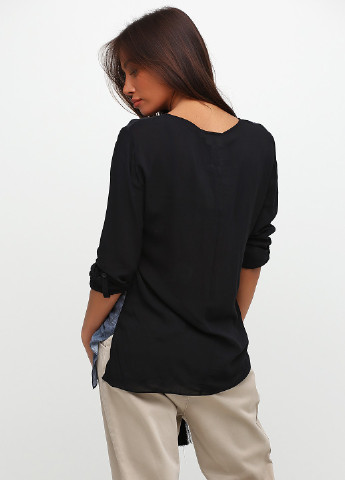 Черная демисезонная блуза DKNY