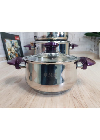 Набір посуду Yummy 1036-Purple 8 предметів OMS (254703695)