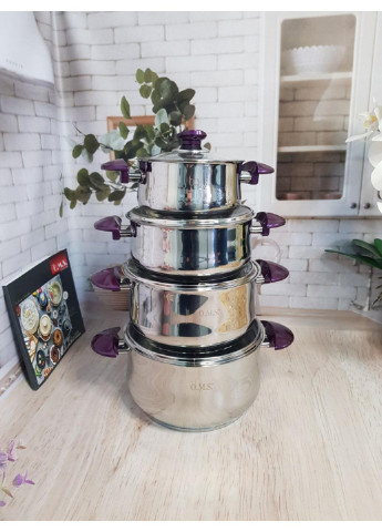 Набір посуду Yummy 1036-Purple 8 предметів OMS (254703695)