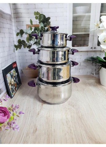 Набір посуду Yummy 1036-Purple 8 предметів OMS (254703695)