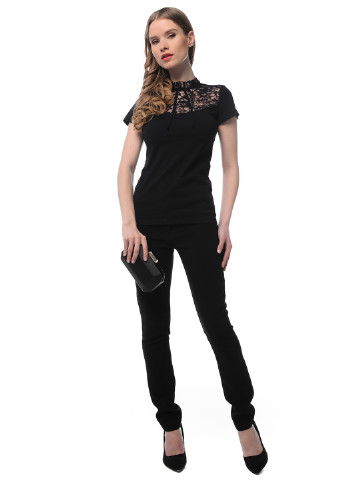 Черная летняя блуза Arefeva