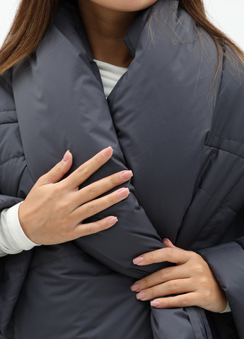 Темно-серая демисезонная куртка куртка-одеяло CHIUAS