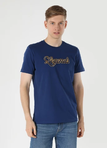 Синяя футболка Colin's
