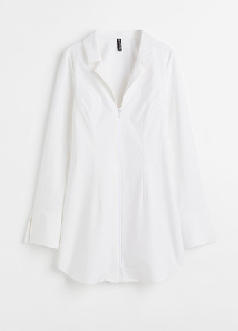 Женское демисезонное Платье рубашка H&M однотонное