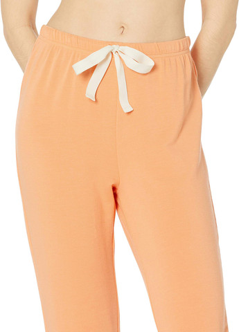 Светло-оранжевые домашние демисезонные джоггеры брюки Amazon Essentials