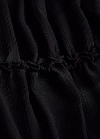 Черное кэжуал платье H&M однотонное