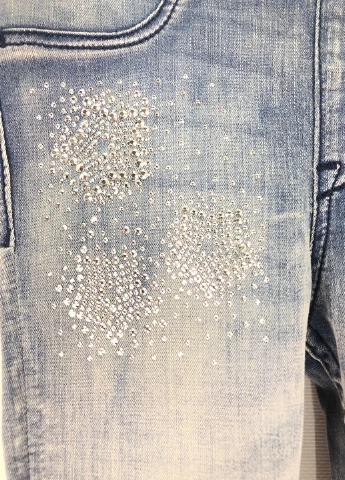 Голубые демисезонные джинсы H&M