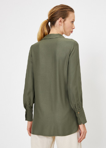 Оливковая демисезонная блуза KOTON