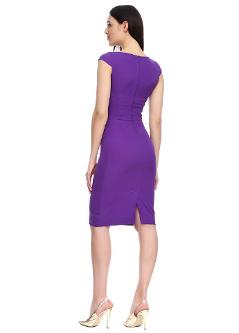 Фиолетовое деловое платье футляр Kseniya Litvynska