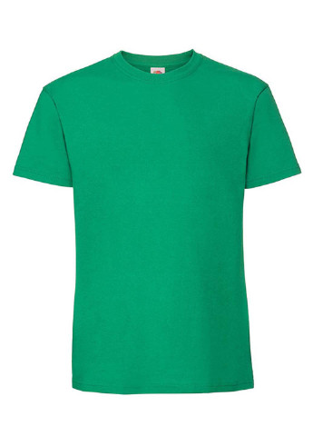 Зелена футболка Fruit of the Loom Ringspun premium