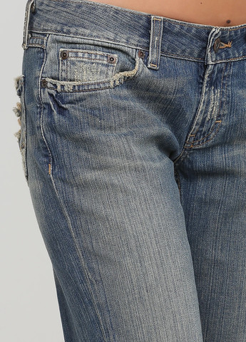 Синие демисезонные клеш джинсы BKE Denim