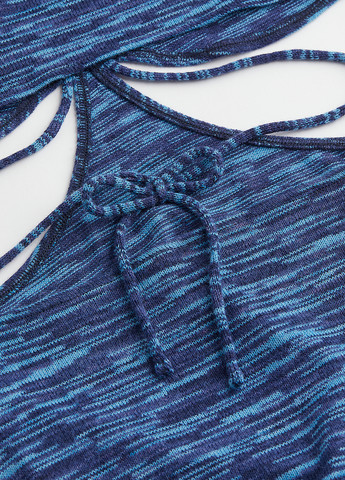 Блакитна кежуал сукня H&M меланжева