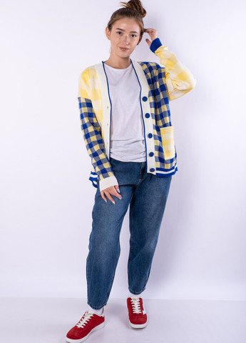 Разноцветный демисезонный кардиган Time of Style