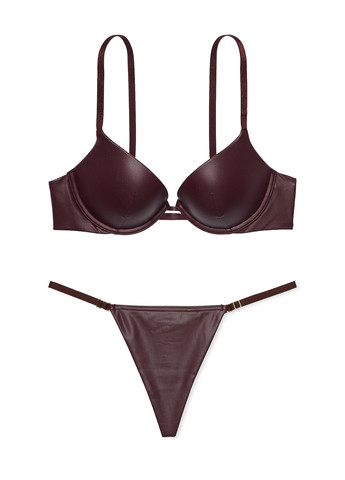 Бордовый демисезонный комплект (бюстгальтер, трусики) Victoria's Secret