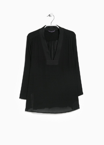 Чёрная блуза Mango