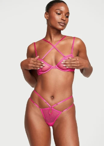 Малиновий бюстгальтер Victoria's Secret поліамід