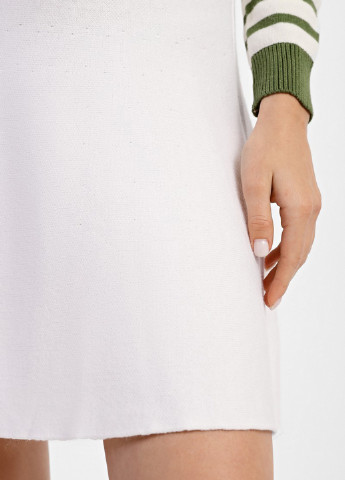Белая кэжуал однотонная юбка Sewel клешированная