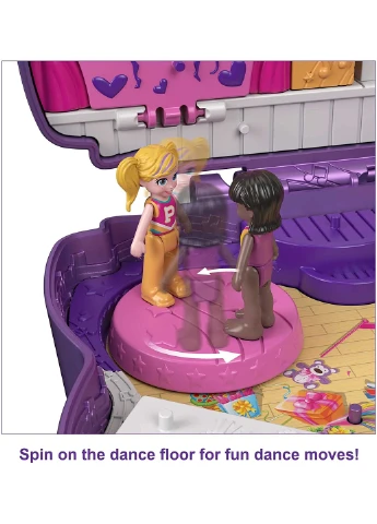 Ігровий набір Поллі Покет Polly Pocket Sparkle Bow Compact Кишеньковий Світ Стадія блиску (HCG17) Mattel (255665380)