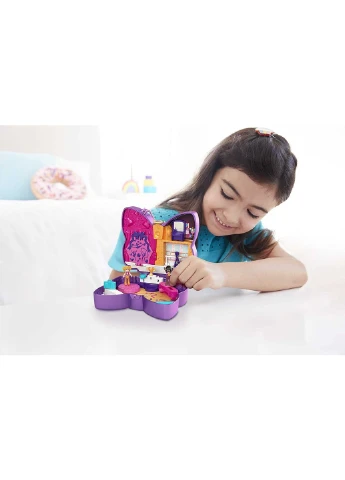 Ігровий набір Поллі Покет Polly Pocket Sparkle Bow Compact Кишеньковий Світ Стадія блиску (HCG17) Mattel (255665380)