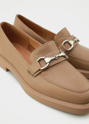 Respect Туфли лоферы бежевый з натуральная кожа, украина — демисезон (329998060)