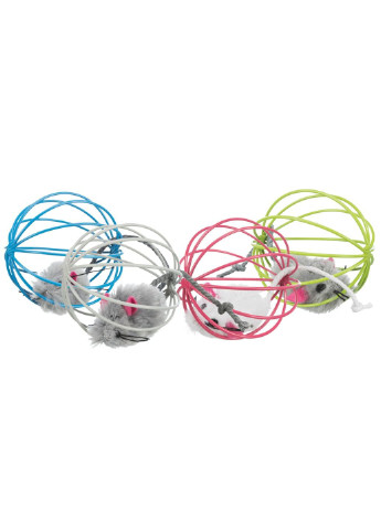 Іграшка для кішок М'яч з мишкою 6 см (4011905411514) Trixie (254069620)