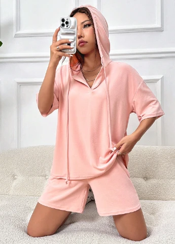Костюм (футболка, шорти) SHEIN (311507293)