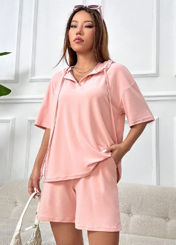 Костюм (футболка, шорти) SHEIN (311507293)