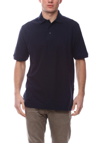 Темно-синяя футболка-поло для мужчин James Harvest