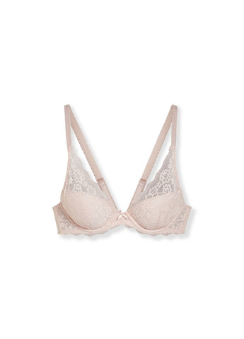 Светло-розовый бралетт бюстгальтер C&A с косточками полиамид, кружево
