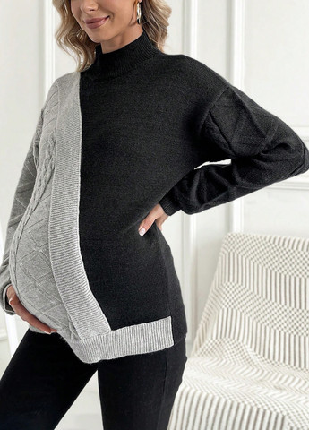 Комбинированный демисезонный джемпер для беременных джемпер SHEIN