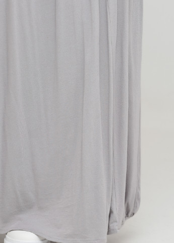 Светло-серая кэжуал однотонная юбка Garnet Hill клешированная