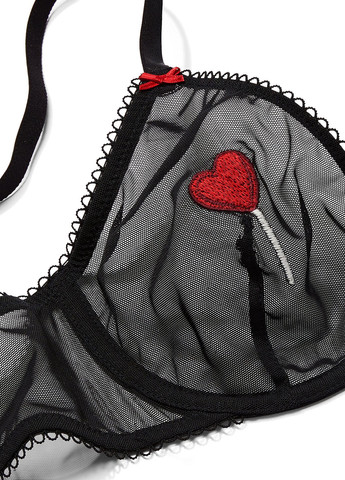 Чорний демісезонний комплект (бюстгальтер, трусики) Victoria's Secret