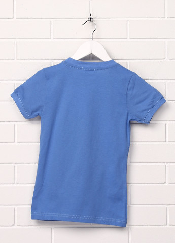 Блакитна літня футболка з коротким рукавом Shishco