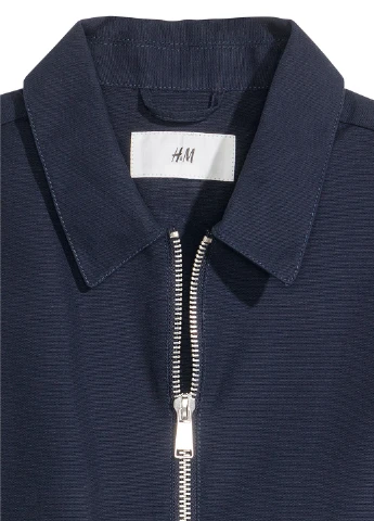 Темно-синя демісезонна куртка H&M