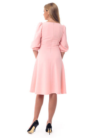 Світло-рожева кежуал сукня GENEVIE однотонна