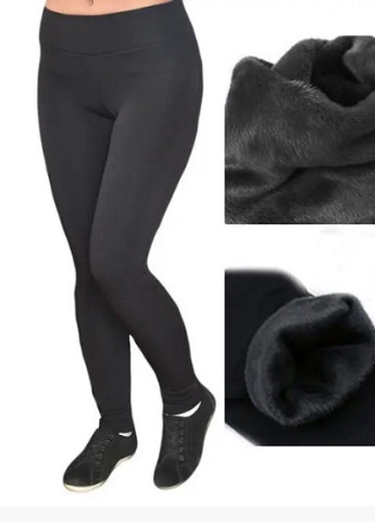 Черные зимние теплые лосины на меху "millennium" Fashion Girl