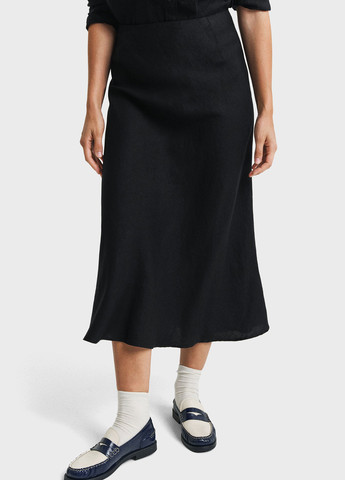 Черная кэжуал однотонная юбка Gant клешированная