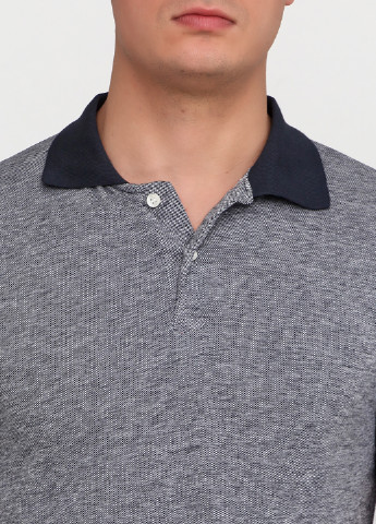Серо-синяя футболка-поло для мужчин Chiarotex меланжевая