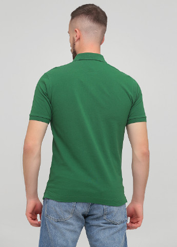 Темно-зеленая футболка-поло для мужчин La Martina однотонная